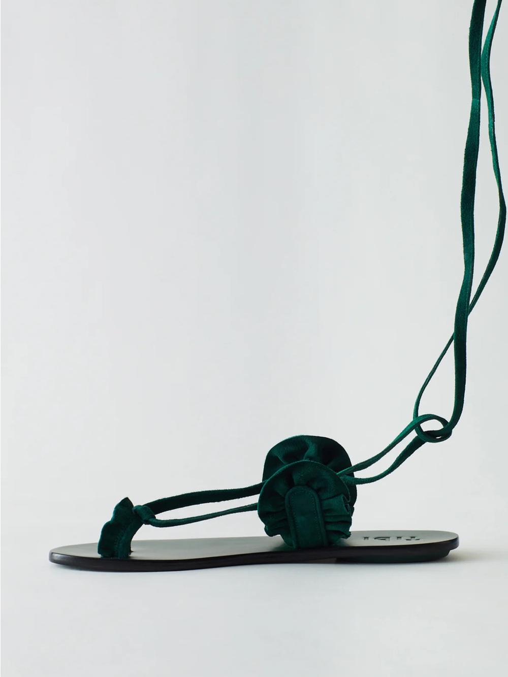 Tibi Amari sandal Emerald suede 40
